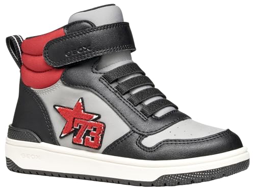 Geox J WASHIBA Boy Sneaker, Grey/Black, 25 EU von Geox