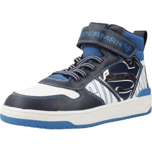 Geox J WASHIBA Boy Sneaker, Navy/White, 39 EU Geox J WASHIBA Boy Sneaker, Navy/White, 39 EU von Geox