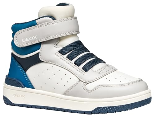 Geox J WASHIBA Boy Sneaker, White/LT Grey, 29 EU von Geox