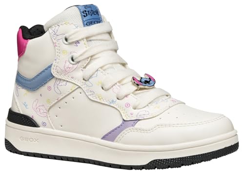 Geox J WASHIBA Girl Sneaker, White/Multicolor, 38 EU Geox J WASHIBA Girl Sneaker, White/Multicolor, 38 EU von Geox