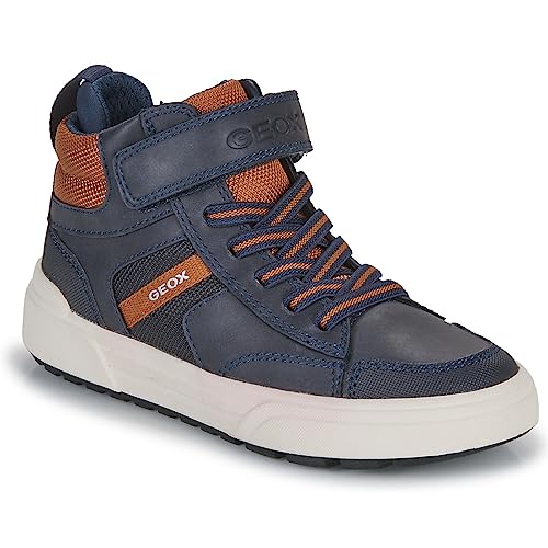 Geox J WEEMBLE Boy A Sneaker, Navy/Cognac, 31 EU Geox J WEEMBLE Boy A Sneaker, Navy/Cognac, 31 EU von Geox