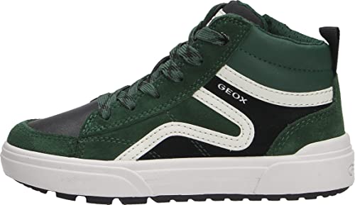 Geox Jungen J Weemble Boy B Sneakers, Green Black, 35 EU von Geox