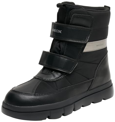 Geox J WILLABOOM Boy B AB Ankle Boot, Black, 34 EU von Geox