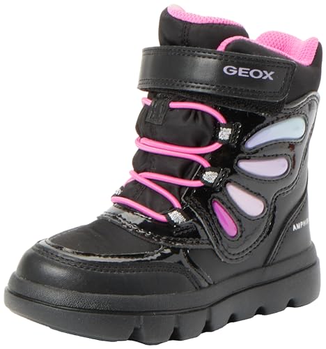 Geox J WILLABOOM Girl B A Ankle Boot, Black/Multicolor von Geox