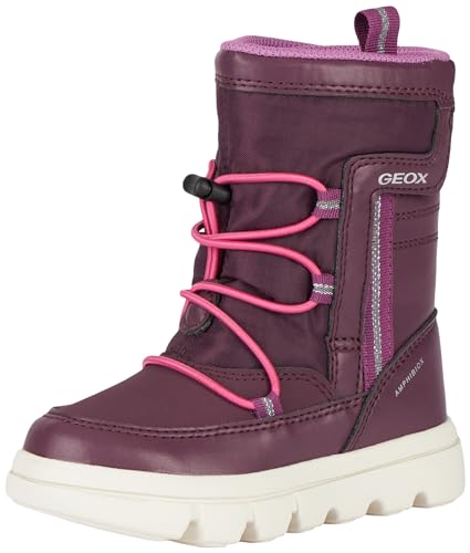 Geox J WILLABOOM Girl B A Ankle Boot, Prune/Fuchsia, 28 EU von Geox