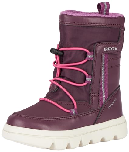 Geox J WILLABOOM Girl B A Ankle Boot, Prune/Fuchsia, 32 EU von Geox