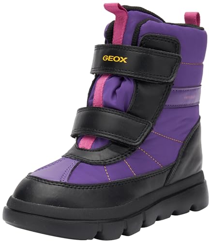 Geox J WILLABOOM Girl B A Ankle Boot, Purple/Black, 28 EU von Geox