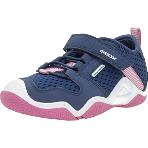 Geox Damen J Wader Girl Moccasin, Navy/Fuchsia, 37 EU Geox Damen J Wader Girl Moccasin, Navy/Fuchsia, 37 EU von Geox