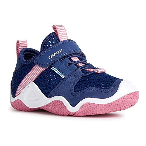 Geox J Wader Girl Moccasin, Navy/Fuchsia, 39 EU Geox J Wader Girl Moccasin, Navy/Fuchsia, 39 EU von Geox