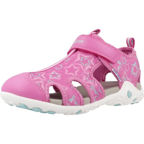 Geox J Whinberry G Sandal, Fuchsia/Aqua, 24 EU von Geox