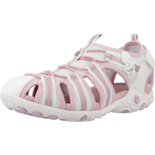 Geox J Whinberry G Sandal, White/PINK, 28 EU von Geox