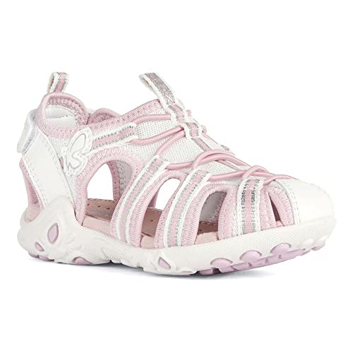 Geox J Whinberry G Sandal, White/PINK, 31 EU von Geox