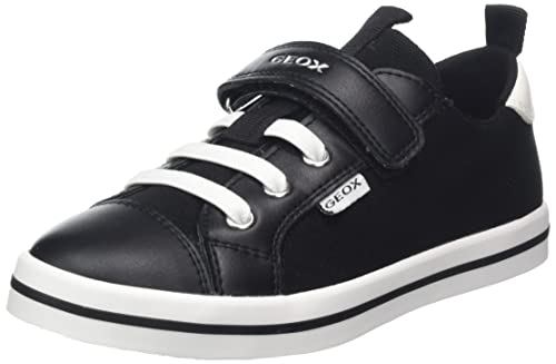 Geox Jungen Mädchen JR CIAK Girl Sneaker, Black, 24 EU Schmal von Geox