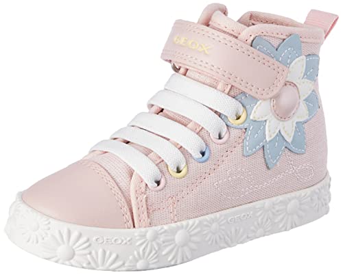 Geox JR CIAK Girl Sneaker, LT Rose/Crystal, 25 EU von Geox