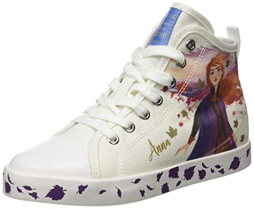 Geox Mädchen Jr Ciak Girl F Sneakers,White Multicolor,36 EU von Geox
