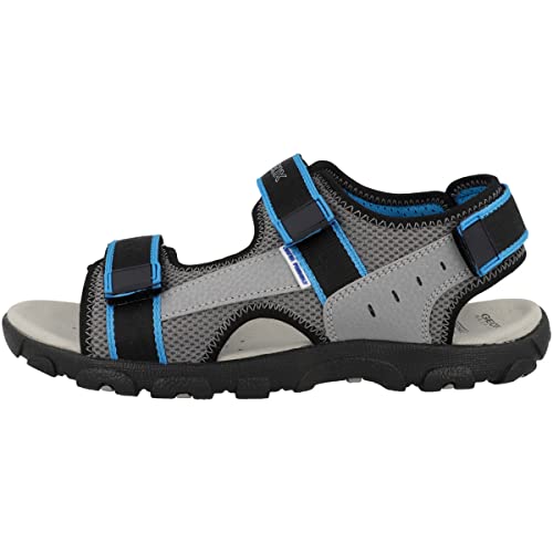 Geox JR Strada Sandal, DK Grey/LT Blue Geox JR Strada Sandal, DK Grey/LT Blue von Geox