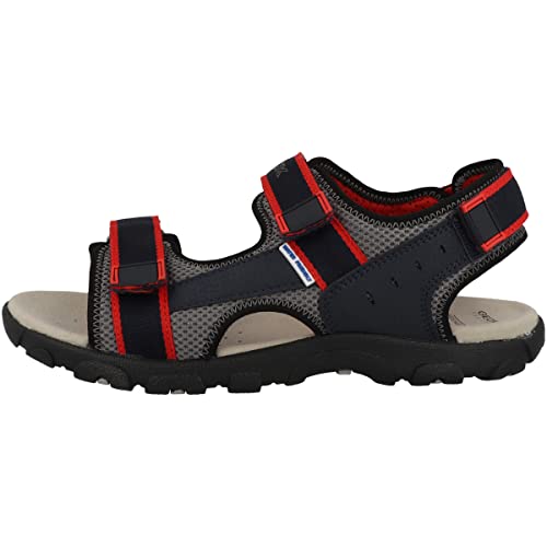 Geox JR Strada Sandal, Navy/RED, 26 EU von Geox