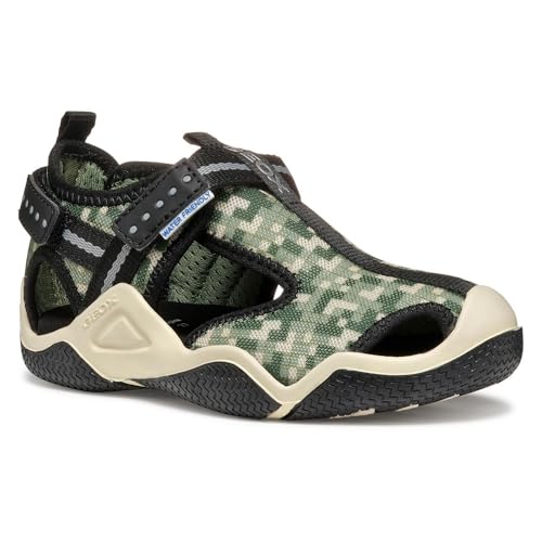 Geox JR Wader A Sandal, Olive, 28 EU von Geox
