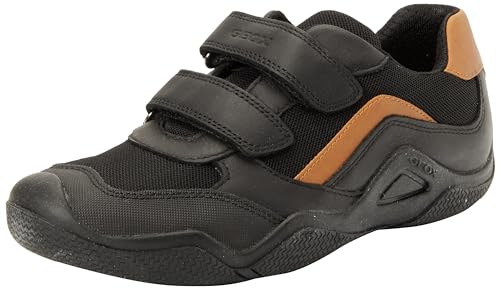 Geox JR Wader C Sneaker, Black/Brown, 24 EU von Geox