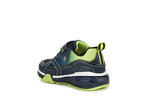 Geox Jungen J Bayonyc Boy A Sneakers, Navy Lime, 33 EU von Geox