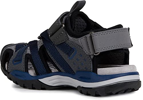 Geox Jungen J BOREALIS BOY B, Schwarz (Dk Grey/Navy C0739), 34 EU von Geox