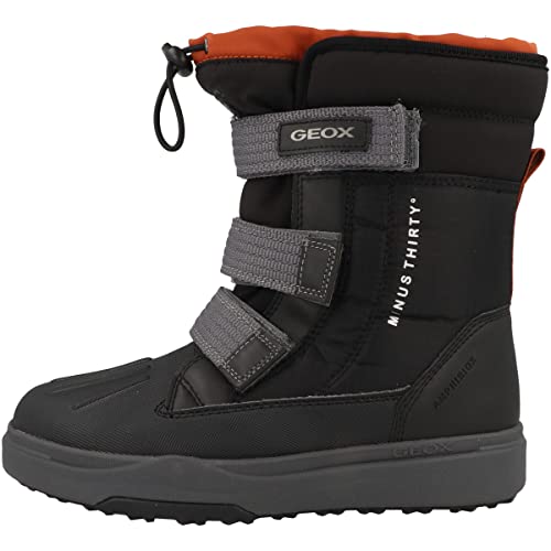 Geox Jungen J Bunshee Pg Boy B A Stiefel, Black Rust, 33 EU von Geox