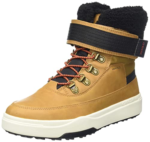 Geox Jungen J Bunshee Pg Boy B A Stiefeletten, Dk Yellow Black, 34 EU von Geox