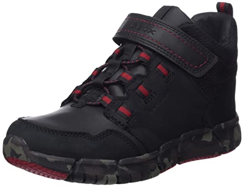 Geox Jungen J Flexyper Boy B Abx Stiefeletten,Schwarz Red,28 EU von Geox