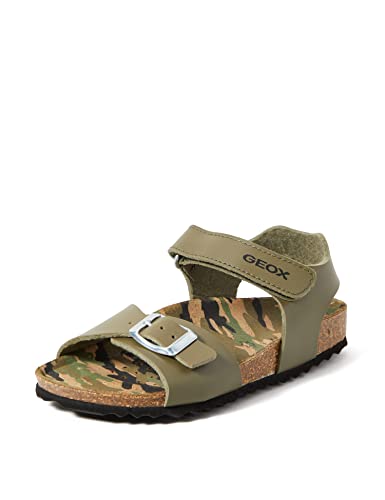 Geox Jungen J Ghita Boy Sandal, Grün, 36 EU von Geox