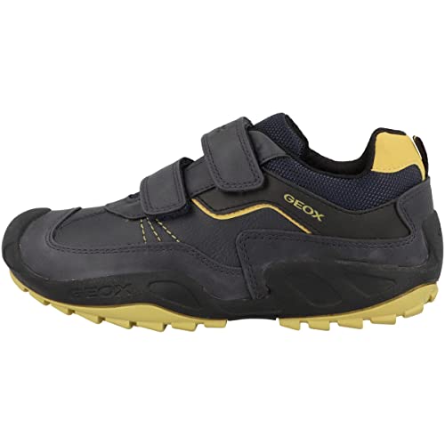 Geox Herren J New Savage Boy A Schuhe, Navy Ochreyellow, 37 EU von Geox