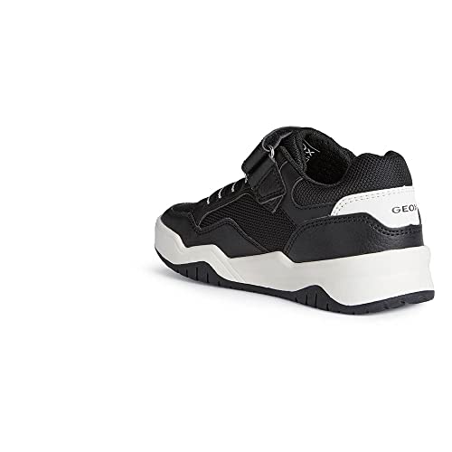 Geox Jungen J Perth Boy B Sneakers, Black White, 28 EU von Geox