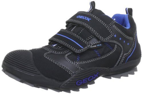 Geox Jungen J Savage WP S Low-Top, Schwarz (Black/ROYAL C0245) von Geox