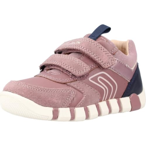 Geox Jungen Mädchen B IUPIDOO Girl C Sneaker, Rose Smoke/Navy, 24 EU von Geox