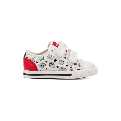 Geox Jungen Mädchen B Kilwi Girl C Sneaker, White/RED, 25 EU von Geox