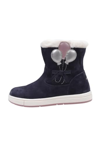 Geox Jungen Mädchen B TROTTOLA Girl Ankle Boot, Navy/PINK, 24 EU von Geox