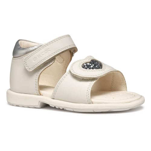 Geox Jungen Mädchen B VERRED B Sandal, White/Lt Silver, 25 EU Geox Jungen Mädchen B VERRED B Sandal, White/Lt Silver, 25 EU von Geox