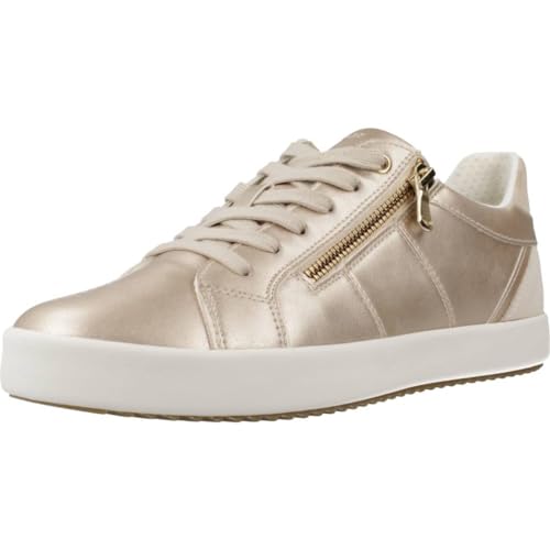 Geox Mädchen D Blomiee Sneaker, Lt Gold Lt Sand, 39 EU von Geox