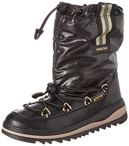 Geox M dchen J Adelhide Girl B Ab Stiefel, Black Gold, 29 EU von Geox