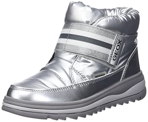 Geox Mädchen J Adelhide Girl B Ab Stiefeletten,Silber,32 EU von Geox