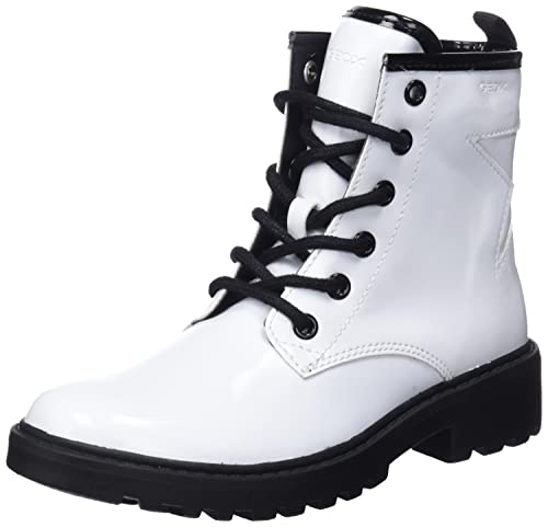 Geox Mädchen J Casey Girl G Stiefeletten,White Black,28 EU von Geox