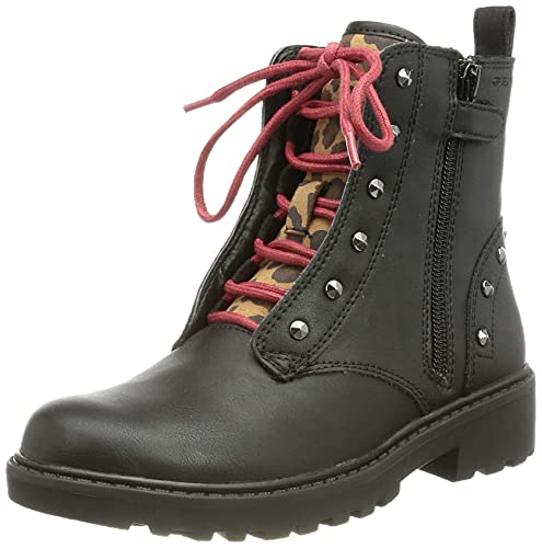 Geox Mädchen J Casey Girl B Stiefeletten, Black Whisky, 33 EU von Geox