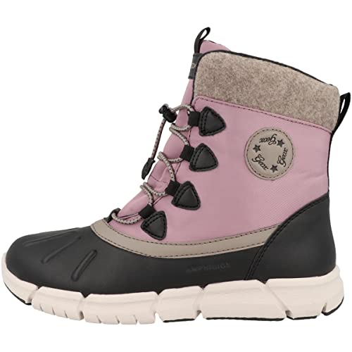 Geox Mädchen J Flexyper Girl B Ab Stiefeletten,Schwarz Dk Pink,32 EU von Geox
