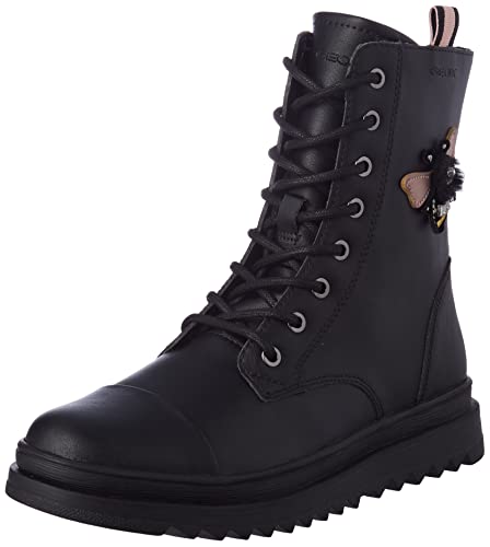 Geox Mädchen J Gillyjaw Girl A Stiefeletten, Schwarz, 39 EU von Geox