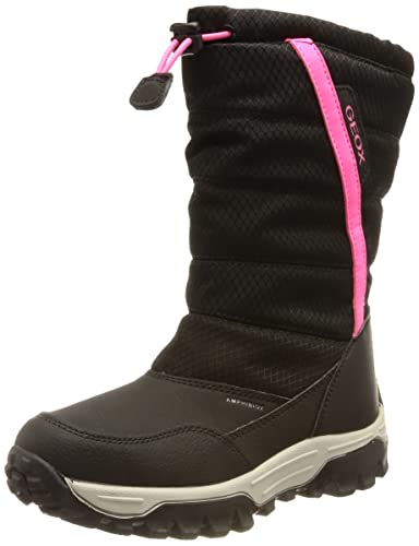 Geox Mädchen J Himalaya Girl B Ab Stiefel, Black Fuchsia, 34 EU von Geox