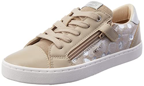 Geox Mädchen J Kilwi Girl B Sneakers,Beige Silver,25 EU von Geox