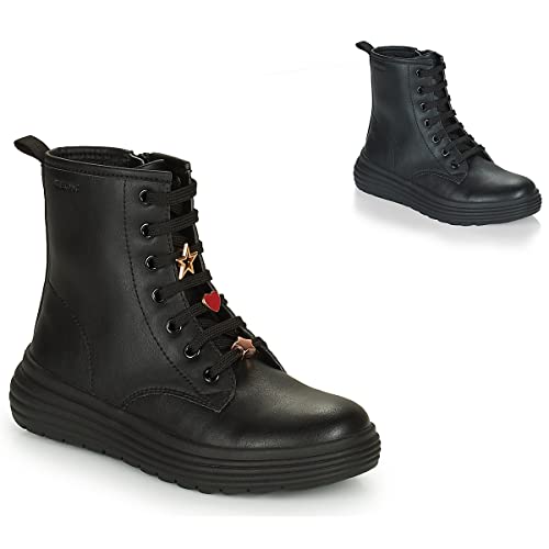 Geox Mädchen J Phaolae Girl Stiefeletten, Schwarz, 39 EU von Geox