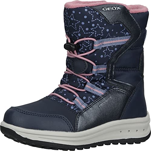 Geox Mädchen J Roby Girl B Abx Stiefel, Navy Rose, 35 EU von Geox