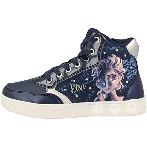 Geox M dchen J Skylin Girl Sneakers, Navy Platinum, 32 EU von Geox