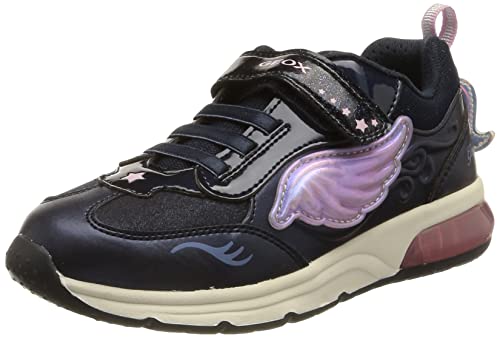 Geox Mädchen J Spaceclub Girl B Sneakers, Navy Pink, 34 EU von Geox