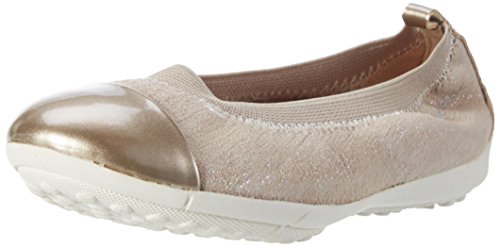 Geox Mädchen JR Piuma Ballerine B Geschlossene Ballerinas, Beige (Beigec5000) von Geox